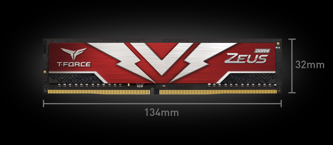 Team T-FORCE ZEUS 64GB (2 x 32GB) 288-Pin PC RAM DDR4 3200